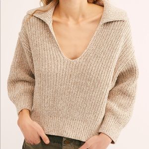 Free People Love This City Cropped Sweater
